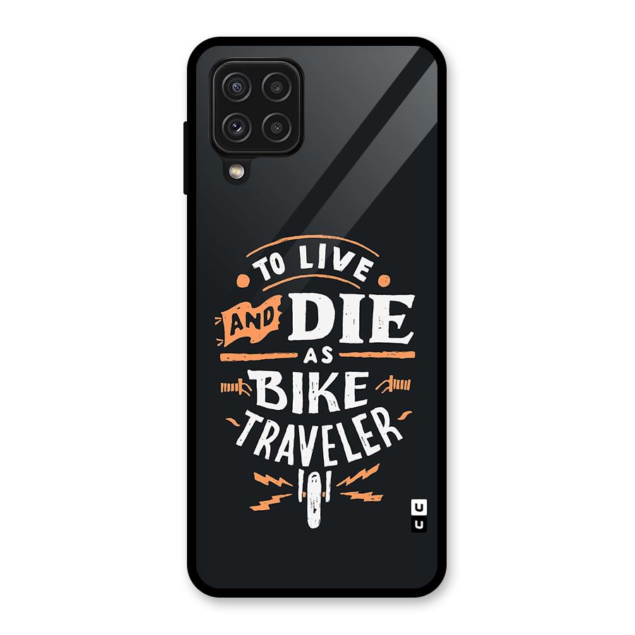 Bike Traveler Glass Back Case for Galaxy A22 4G