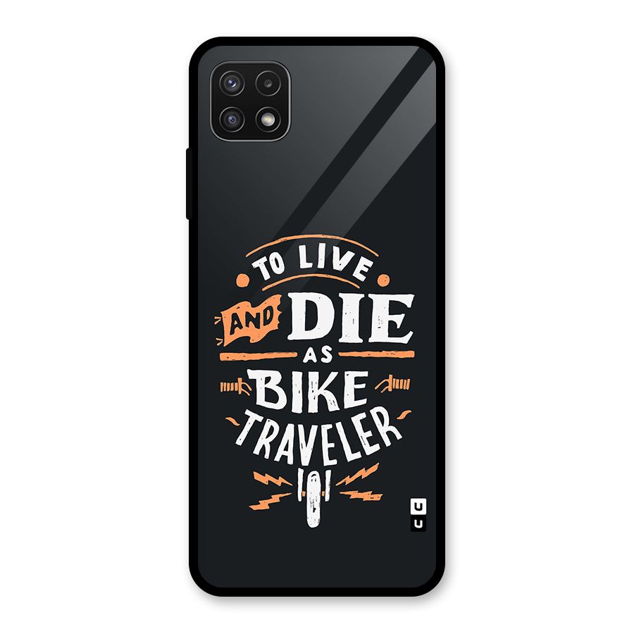 Bike Traveler Glass Back Case for Galaxy A22 5G