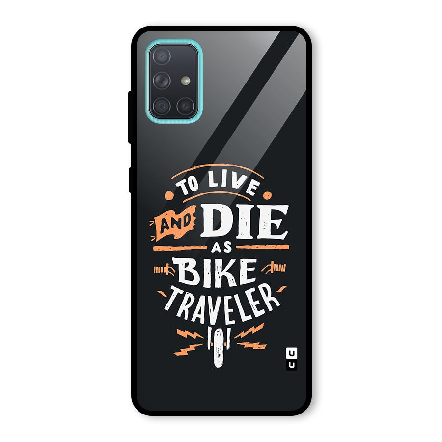 Bike Traveler Glass Back Case for Galaxy A71