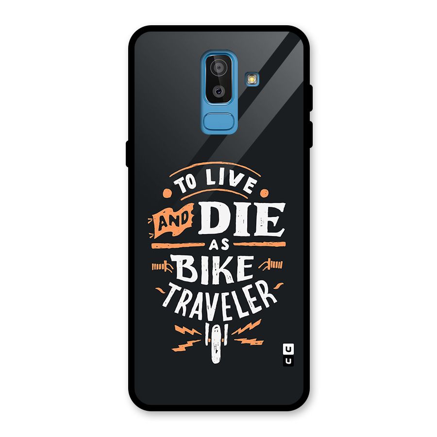 Bike Traveler Glass Back Case for Galaxy J8