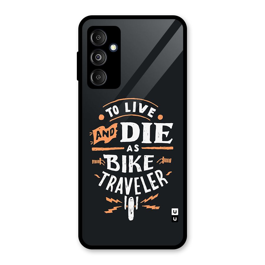 Bike Traveler Glass Back Case for Galaxy M14 5G