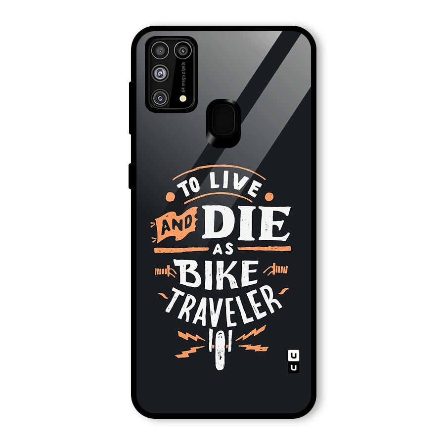 Bike Traveler Glass Back Case for Galaxy M31