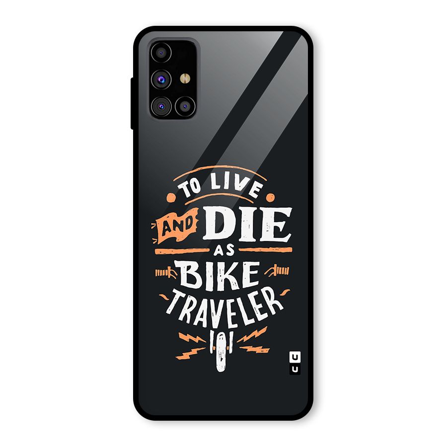Bike Traveler Glass Back Case for Galaxy M31s