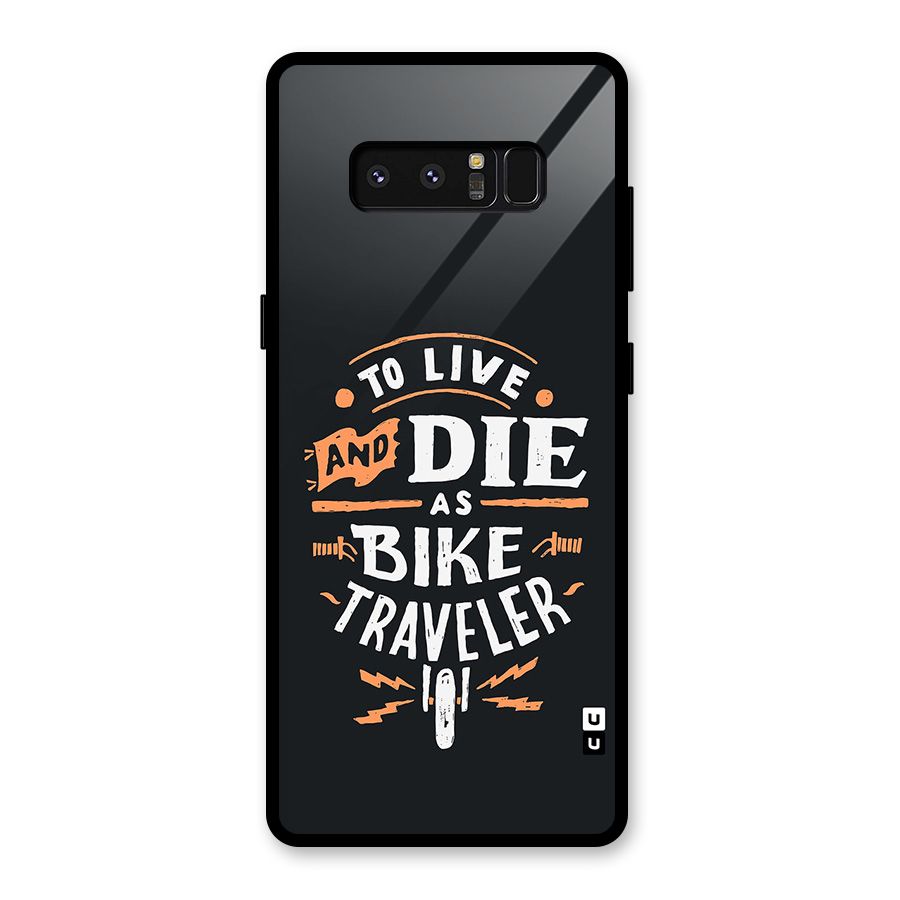 Bike Traveler Glass Back Case for Galaxy Note 8