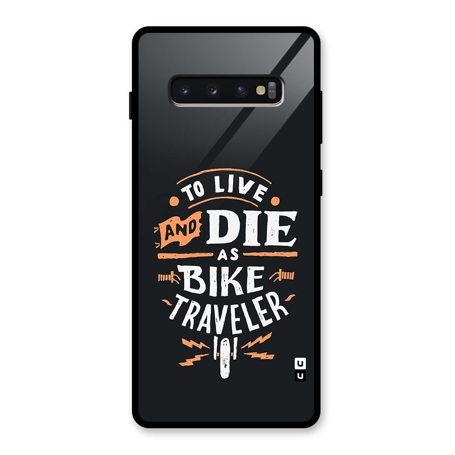 Bike Traveler Glass Back Case for Galaxy S10 Plus