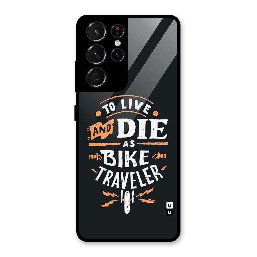 Bike Traveler Glass Back Case for Galaxy S21 Ultra 5G