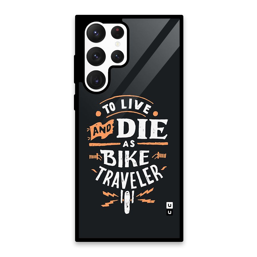 Bike Traveler Glass Back Case for Galaxy S22 Ultra 5G