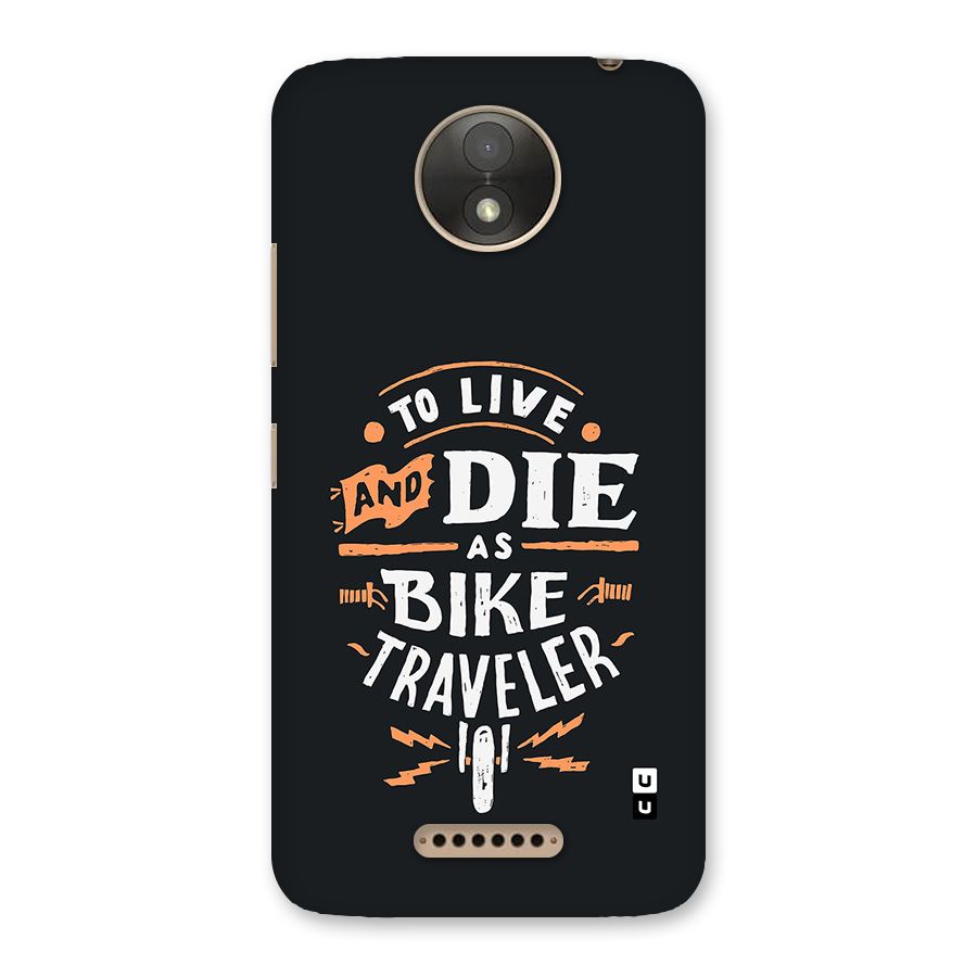 Bike Traveler Back Case for Moto C Plus