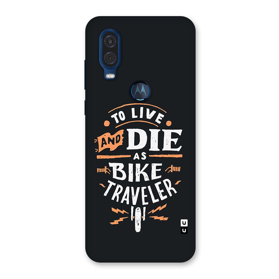 Bike Traveler Back Case for Motorola One Vision