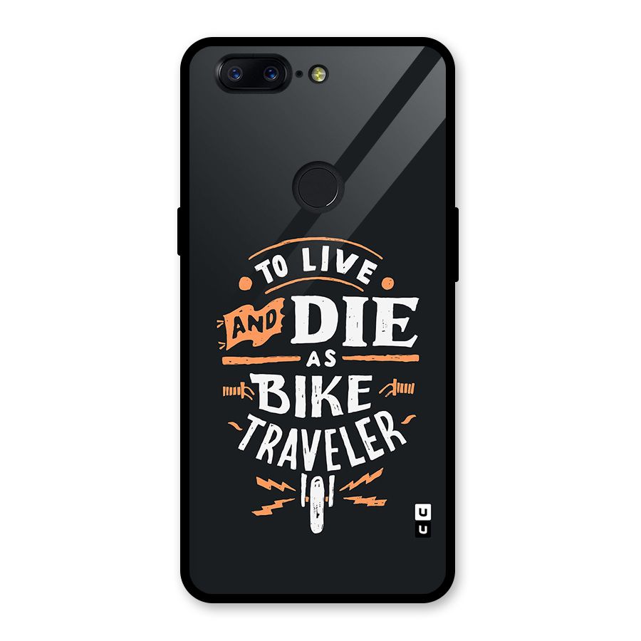 Bike Traveler Glass Back Case for OnePlus 5T