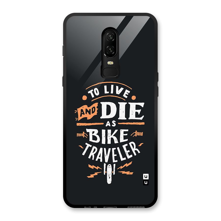 Bike Traveler Glass Back Case for OnePlus 6