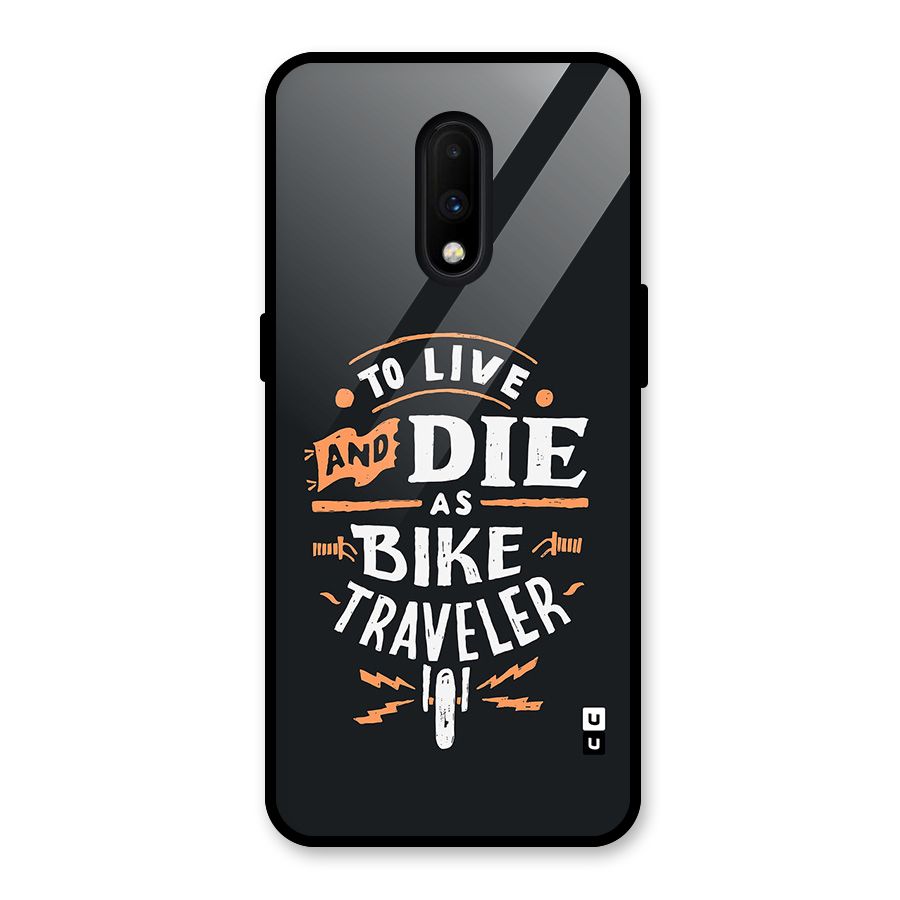 Bike Traveler Glass Back Case for OnePlus 7