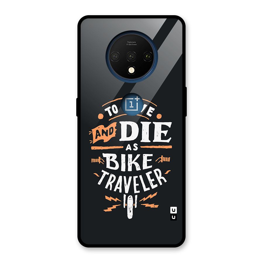Bike Traveler Glass Back Case for OnePlus 7T