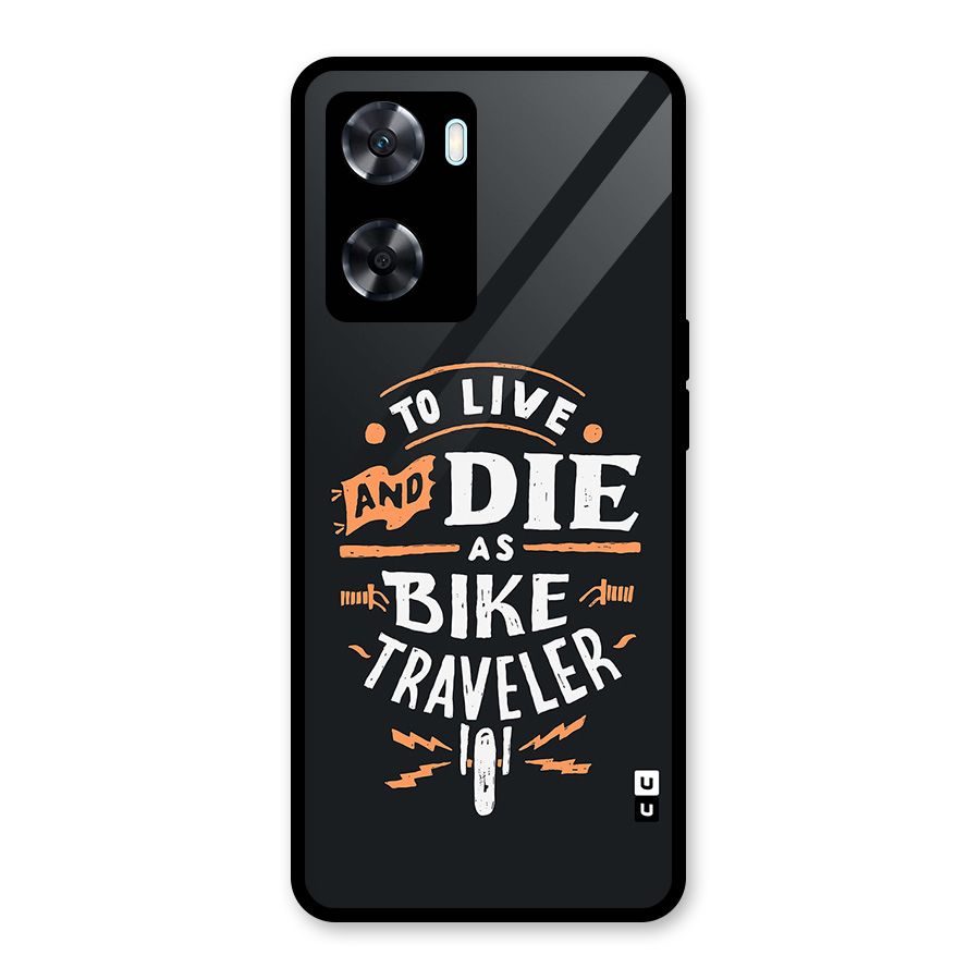Bike Traveler Glass Back Case for Oppo A77