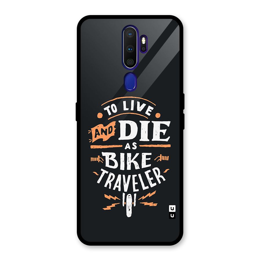 Bike Traveler Glass Back Case for Oppo A9 (2020)
