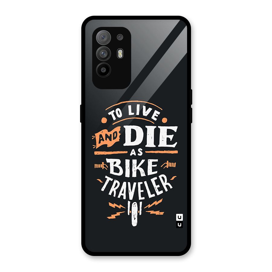 Bike Traveler Glass Back Case for Oppo F19 Pro Plus 5G