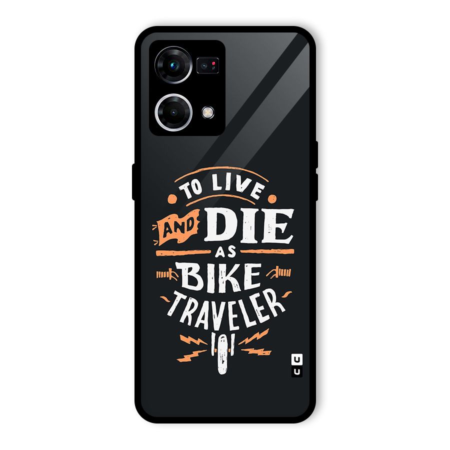 Bike Traveler Glass Back Case for Oppo F21 Pro 4G