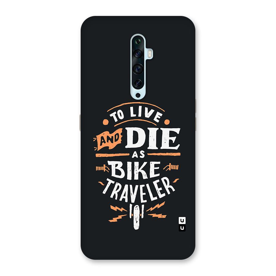 Bike Traveler Glass Back Case for Oppo Reno2 F