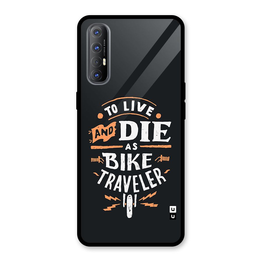 Bike Traveler Glass Back Case for Oppo Reno3 Pro