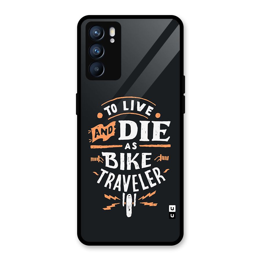 Bike Traveler Glass Back Case for Oppo Reno6 5G