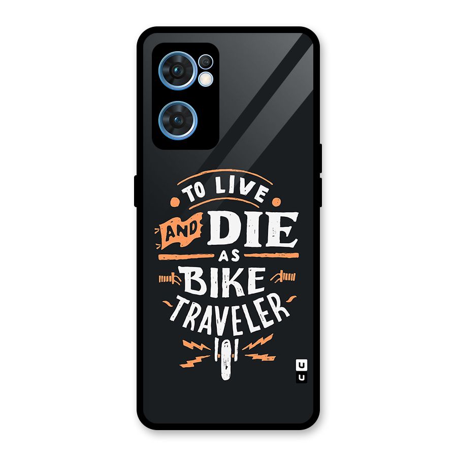 Bike Traveler Glass Back Case for Oppo Reno7 5G