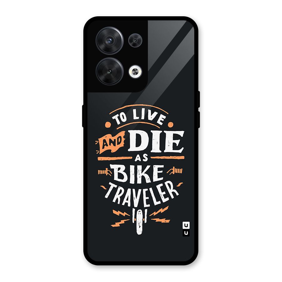 Bike Traveler Glass Back Case for Oppo Reno8 5G