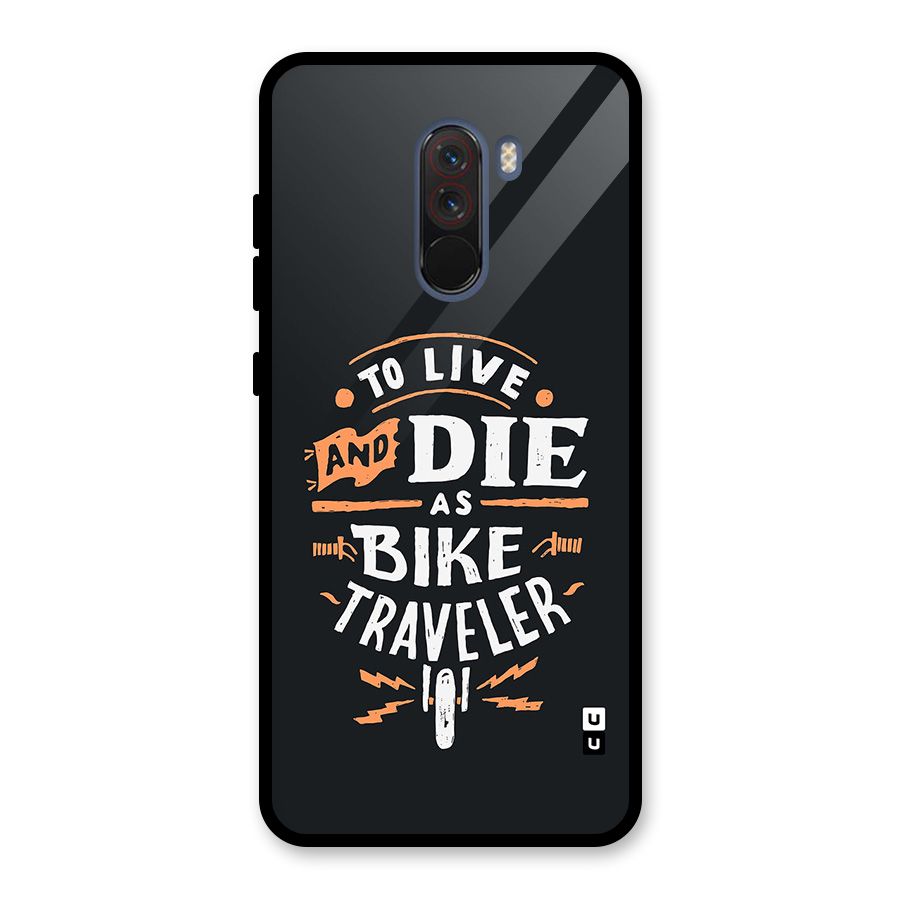Bike Traveler Glass Back Case for Poco F1