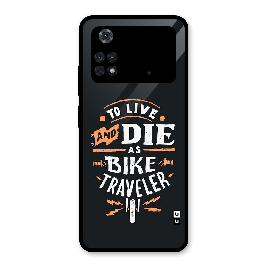 Bike Traveler Glass Back Case for Poco M4 Pro 4G