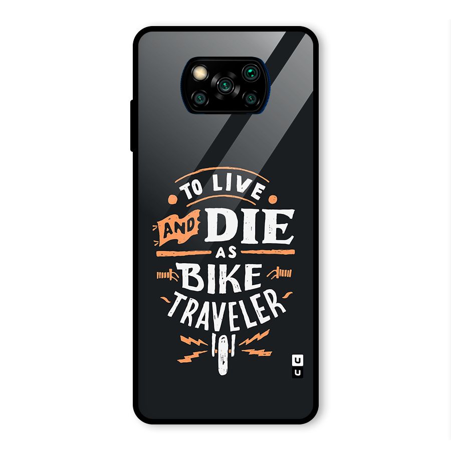 Bike Traveler Glass Back Case for Poco X3 Pro