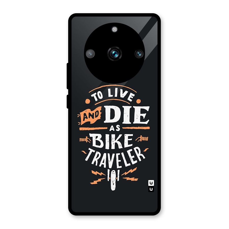 Bike Traveler Glass Back Case for Realme 11 Pro Plus