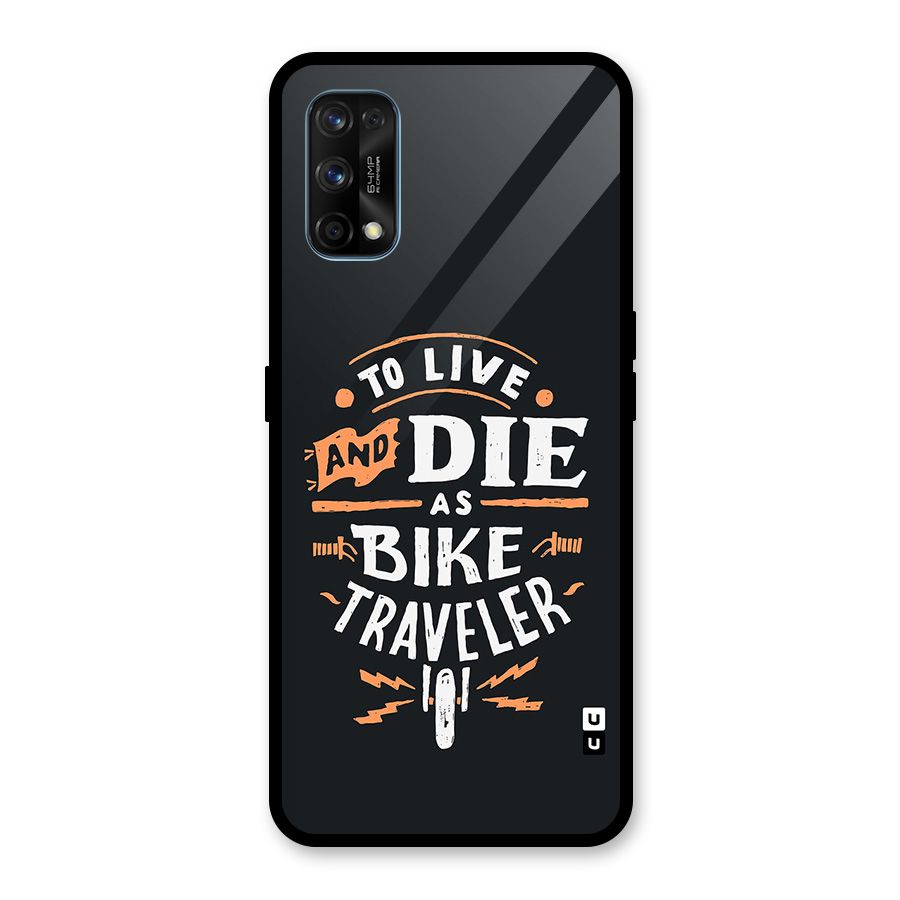 Bike Traveler Glass Back Case for Realme 7 Pro