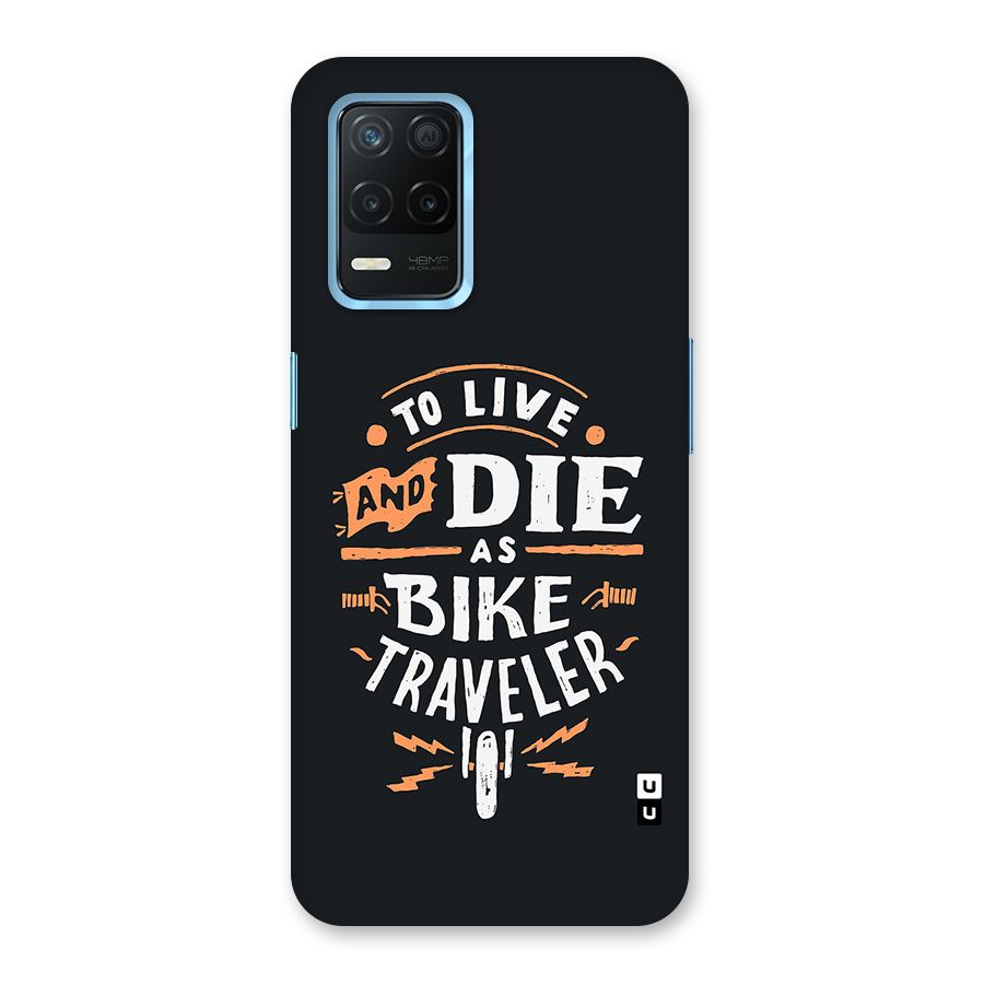 Bike Traveler Glass Back Case for Realme 8 5G