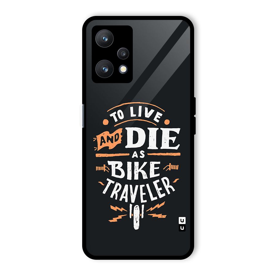 Bike Traveler Glass Back Case for Realme 9 Pro 5G