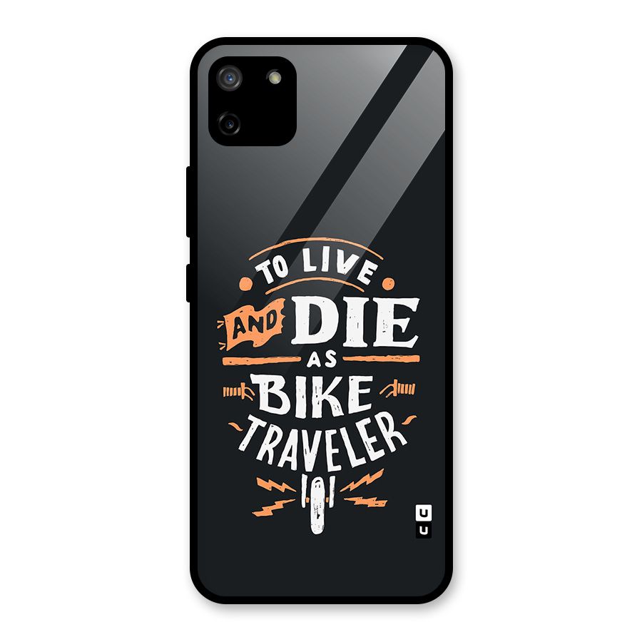 Bike Traveler Glass Back Case for Realme C11