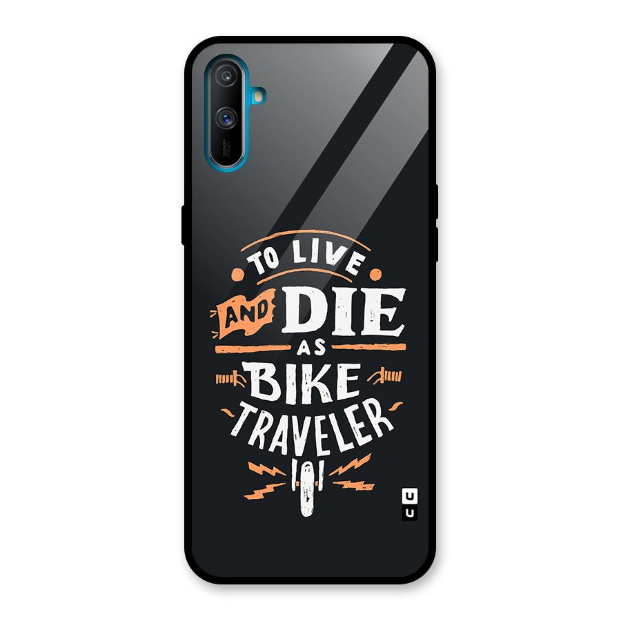 Bike Traveler Glass Back Case for Realme C3