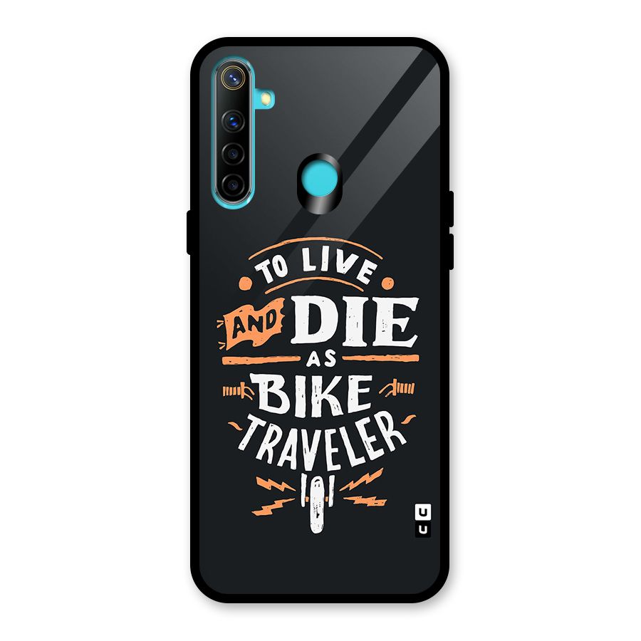 Bike Traveler Glass Back Case for Realme Narzo 10