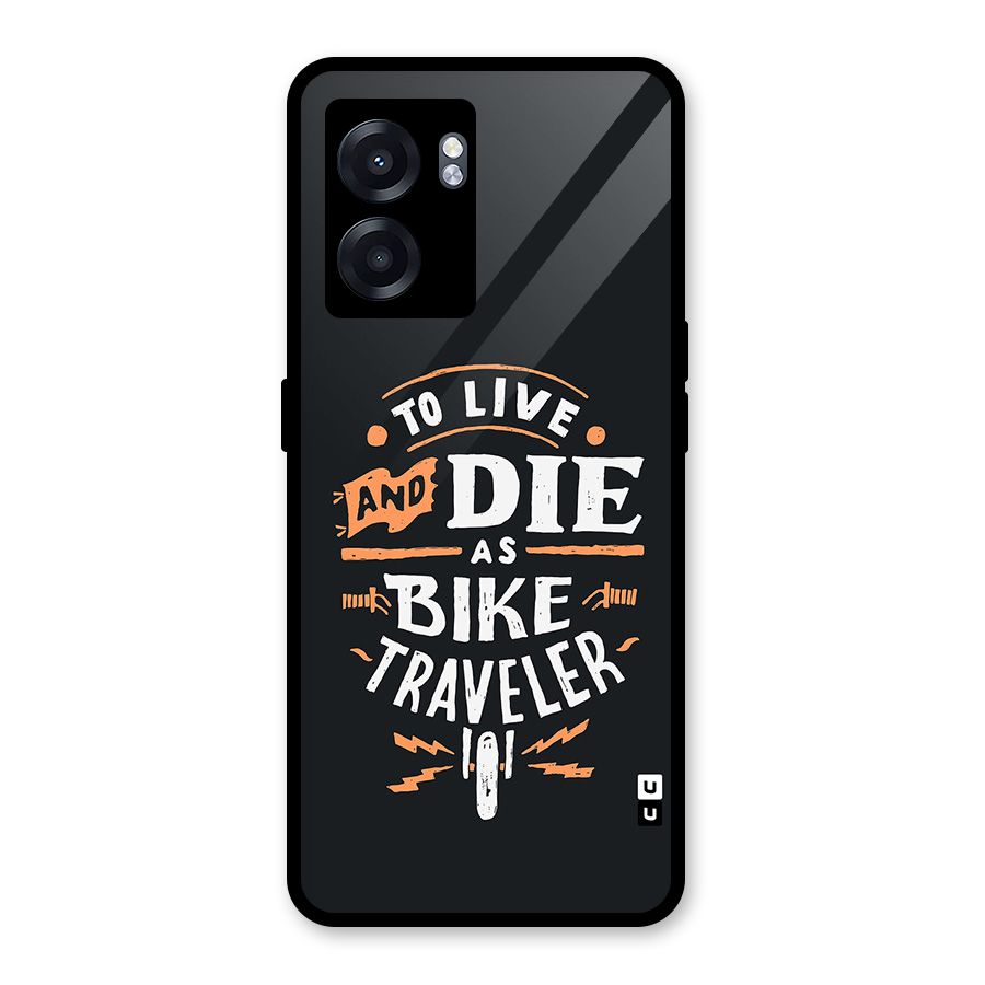 Bike Traveler Glass Back Case for Realme Narzo 50 5G