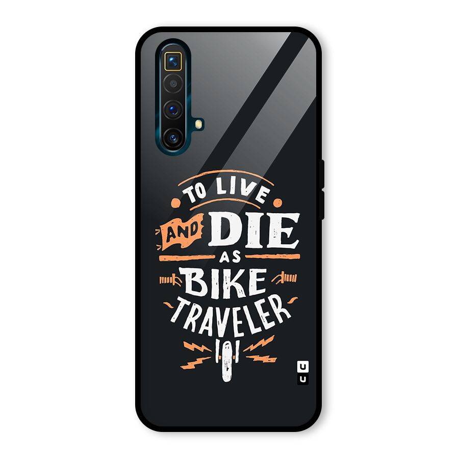 Bike Traveler Glass Back Case for Realme X3