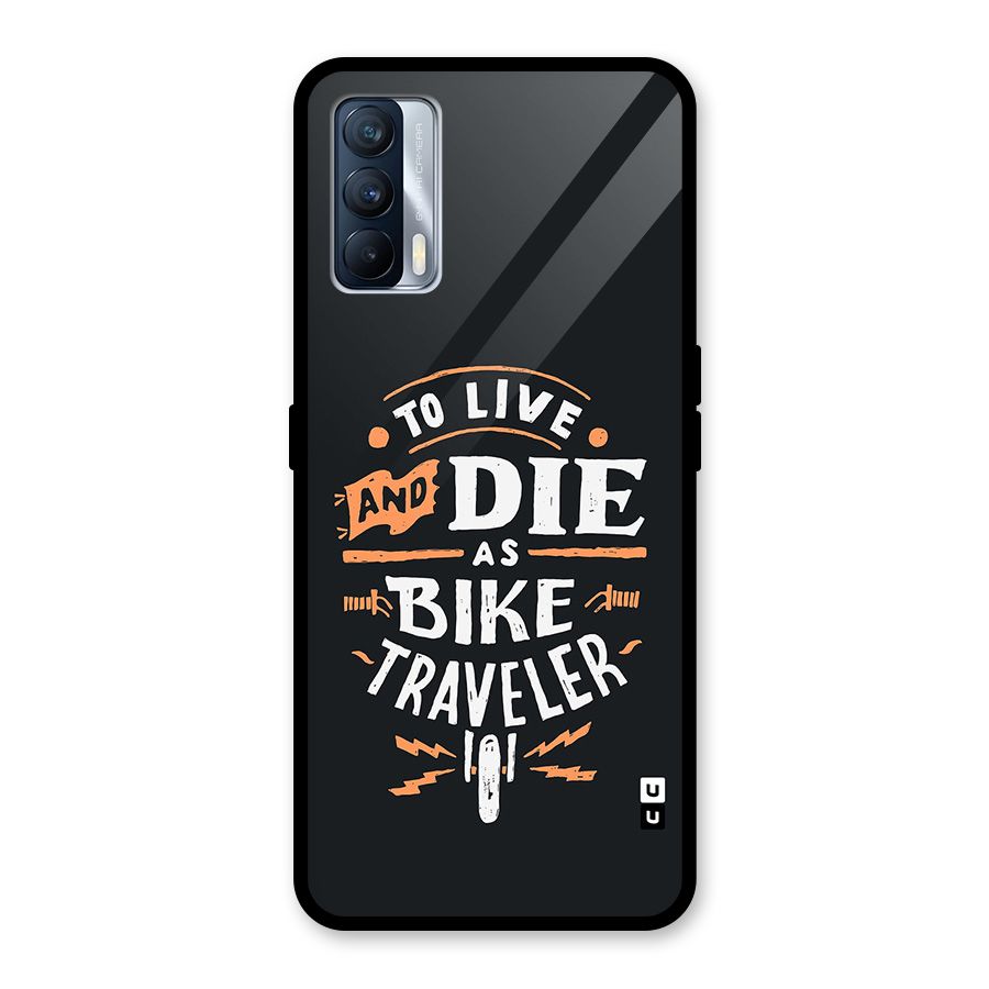 Bike Traveler Glass Back Case for Realme X7