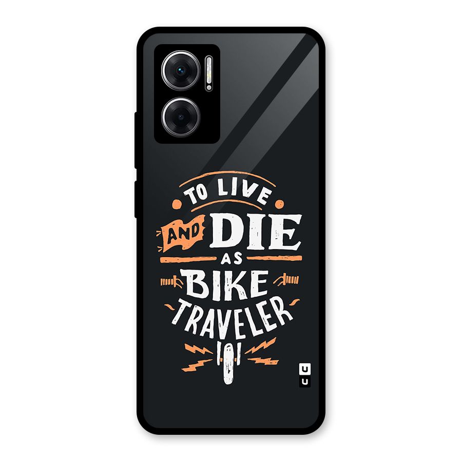 Bike Traveler Glass Back Case for Redmi 11 Prime 5G