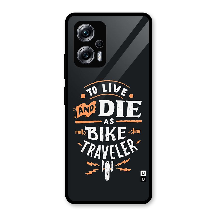 Bike Traveler Glass Back Case for Redmi K50i