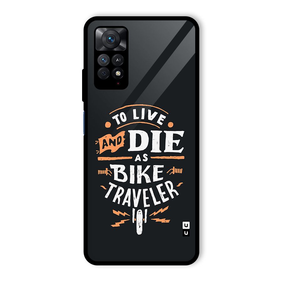 Bike Traveler Glass Back Case for Redmi Note 11 Pro Plus 5G