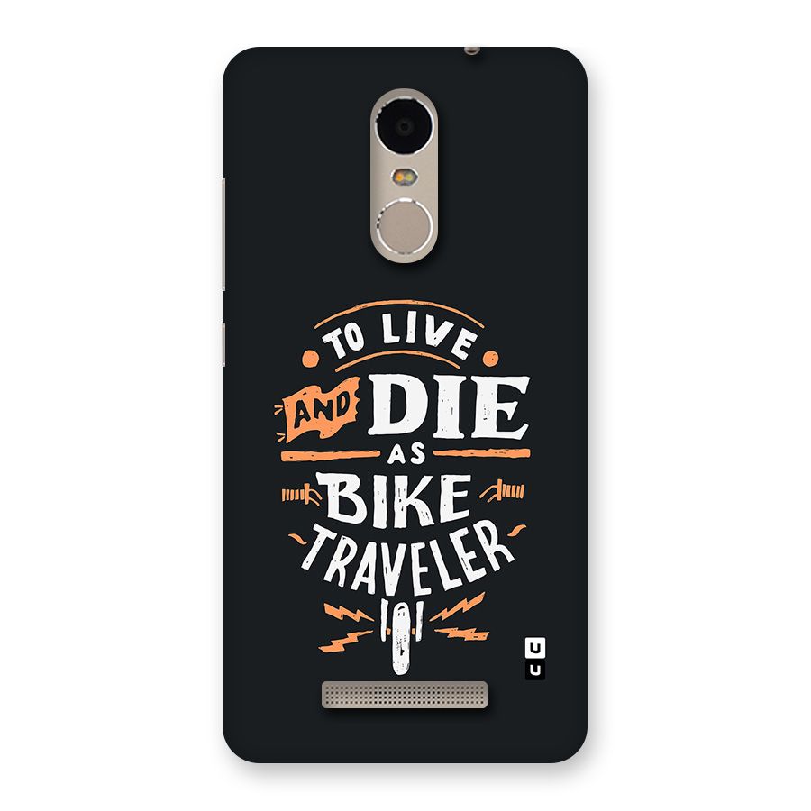 Bike Traveler Back Case for Redmi Note 3