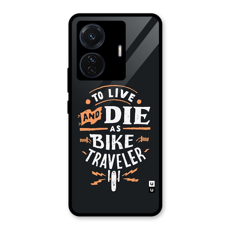 Bike Traveler Glass Back Case for Vivo T1 Pro