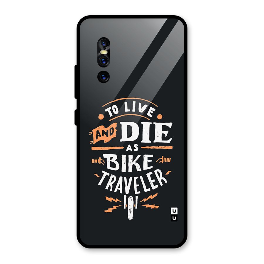 Bike Traveler Glass Back Case for Vivo V15 Pro
