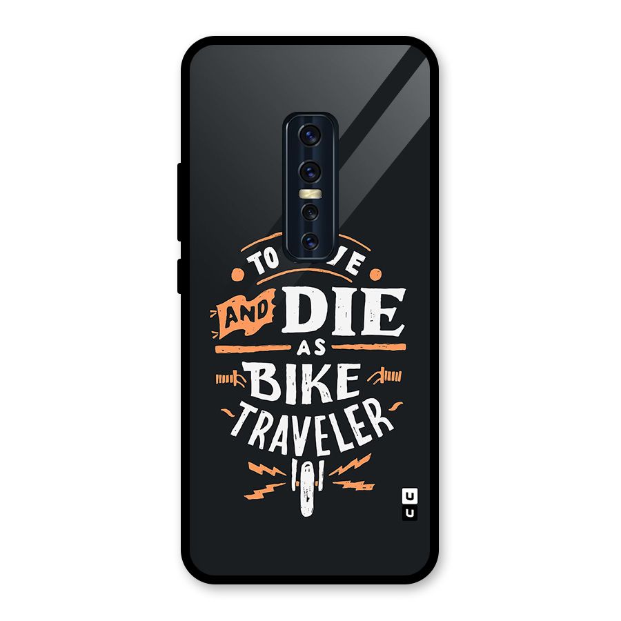 Bike Traveler Glass Back Case for Vivo V17 Pro