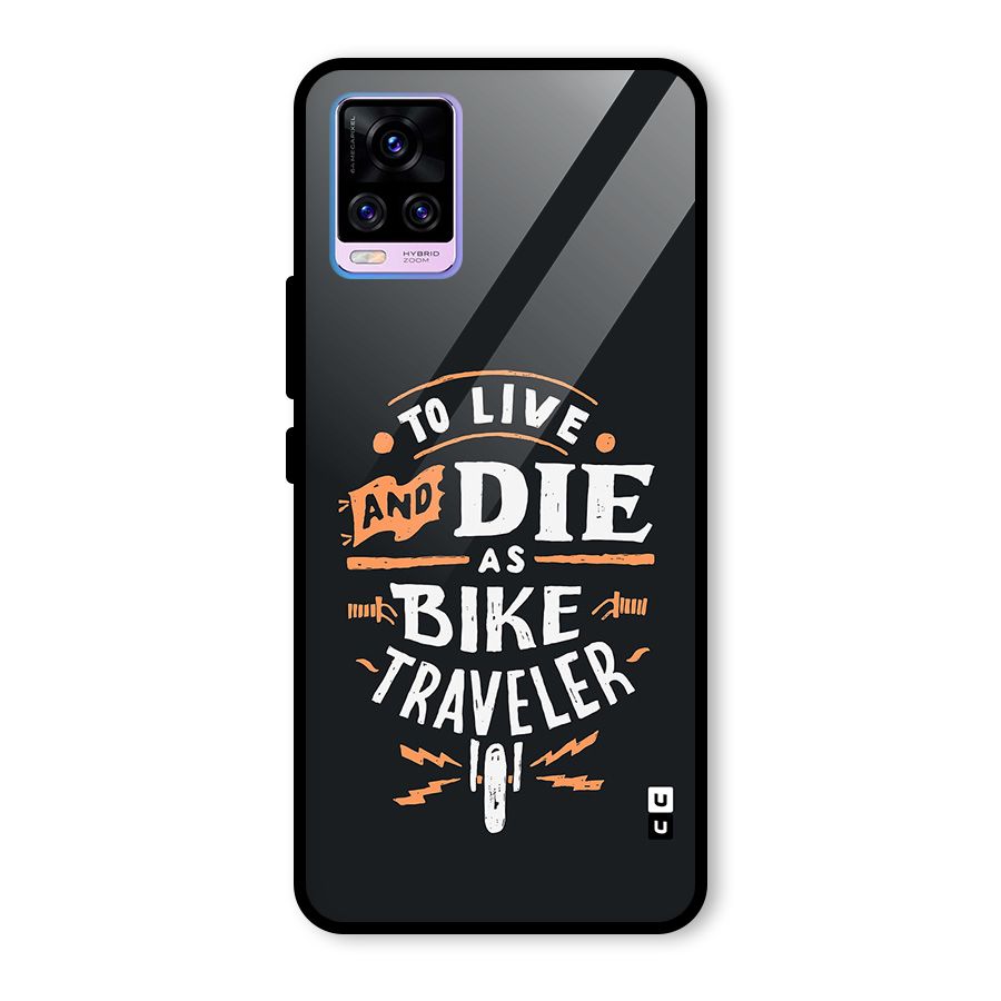 Bike Traveler Glass Back Case for Vivo V20 Pro