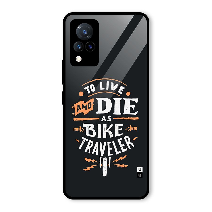 Bike Traveler Glass Back Case for Vivo V21 5G