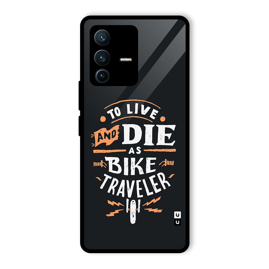 Bike Traveler Glass Back Case for Vivo V23 Pro