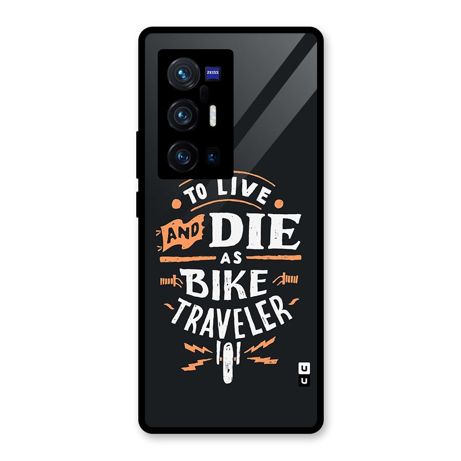 Bike Traveler Glass Back Case for Vivo X70 Pro Plus